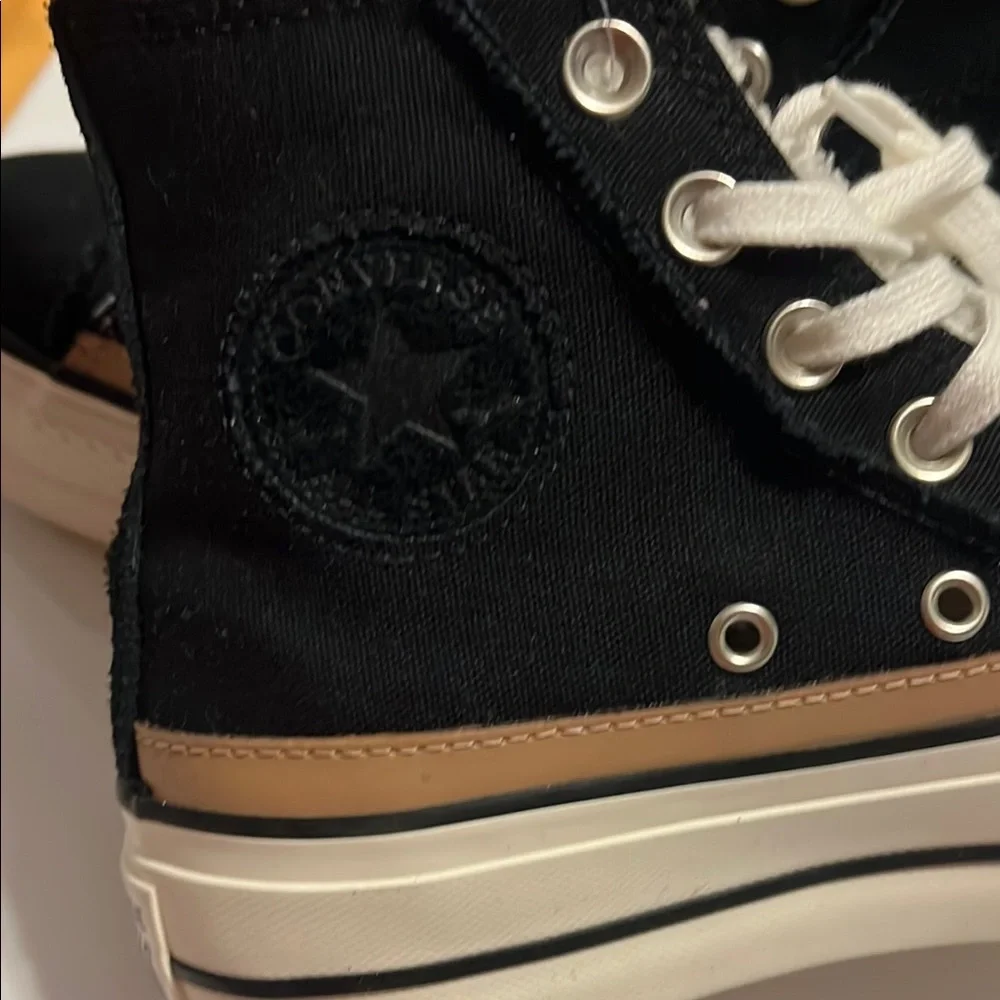 Converse All Star Platform Sneakers with Shearling Inside  Size 5.5 - Picture 9 of 10
